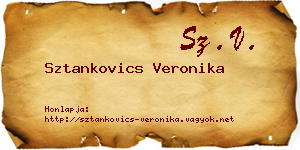 Sztankovics Veronika névjegykártya